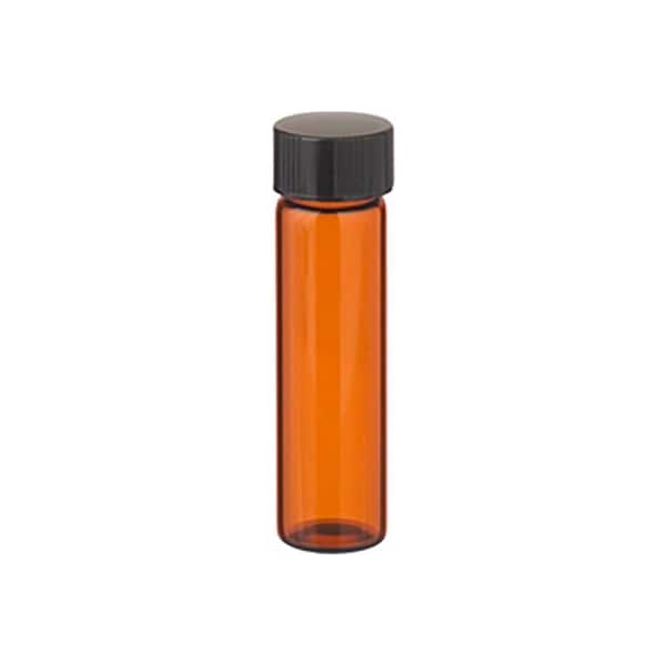 Cp Lab Safety. Wheaton 8ML Amber Vials in a box, PTFE /Rubber Liner, Case of 144 W224684 - main